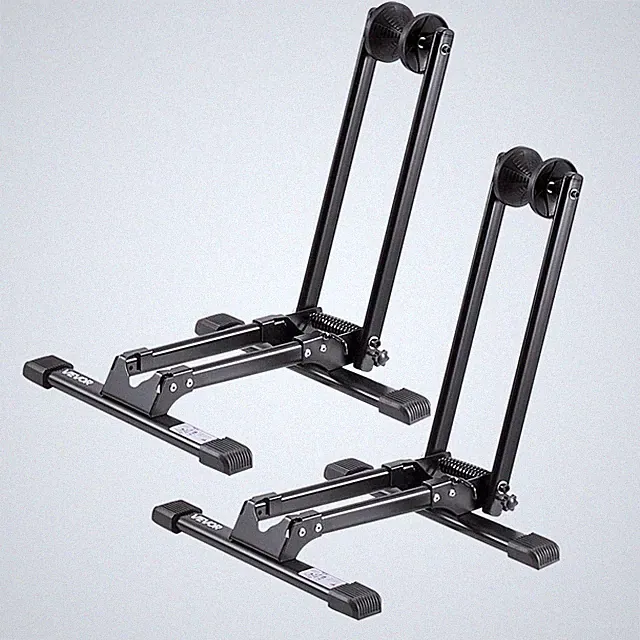 2-Bike Foldable Floor Rack Stand 20-29" Road Mountain Bicycle Storage Parking