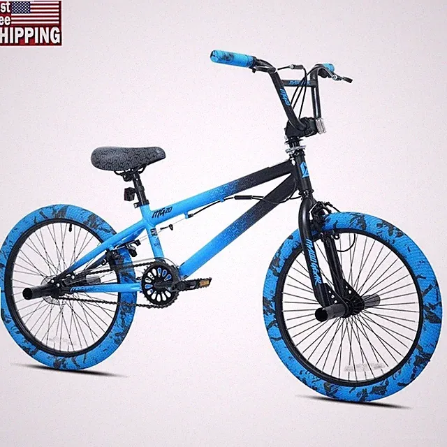 20 Inch Kids BMX Bicycle Freestyle W/ Alloy Brakes Pegs Adjustable Seat New