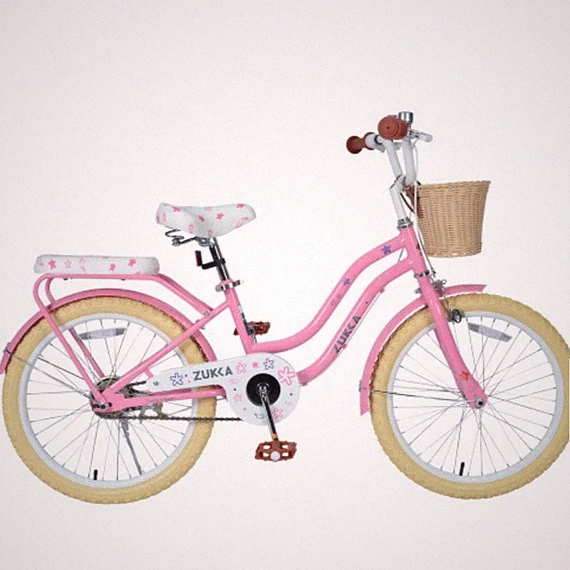 20in Kids Bike 7-10,No Training Wheels,Carbon Steel Frame,Basket,Single Speed