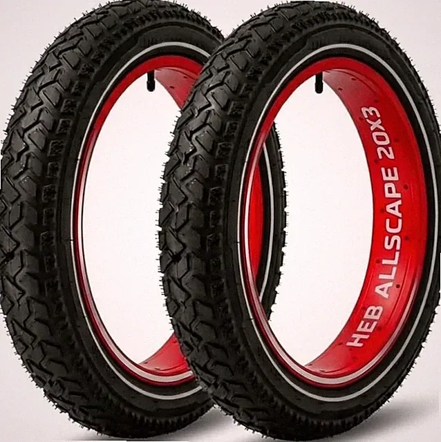 20x3.0 E-Bike Fat Tire – Puncture Resistant 20 Inch Electric Bike Tire, 2X Thick