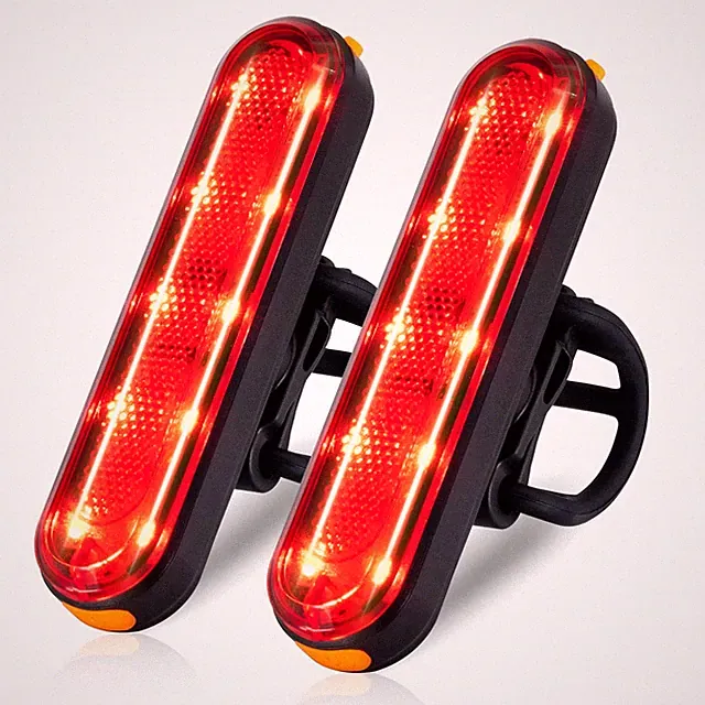 Bike Tail Lights USB Rechargeable, Ultra Bright 120 Lumens Powerful 10 LEDs R...