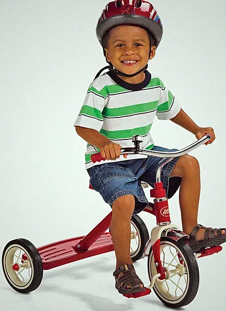 Classic 10 Inch Toddler Tricycle with Rubber Tires and Steel Frame, Red | Toddle