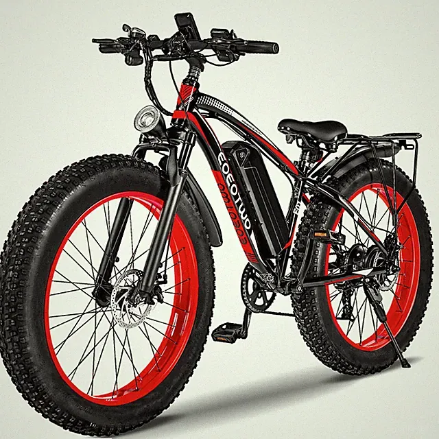 Electric Bike for Adults 1500W 34MPH Fast 26''Fat Tire Electric Mountain Bicycle