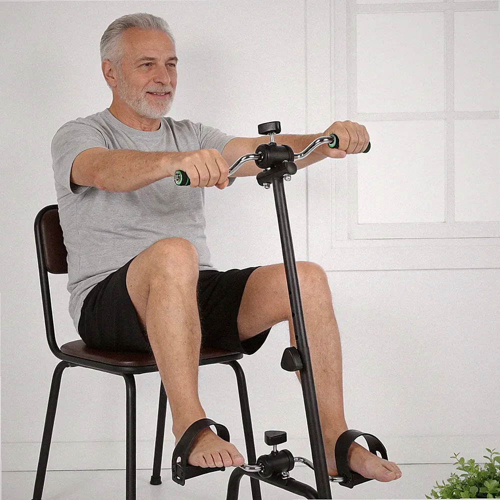 Exercise Bike Stationary Fitness Bicycle Workout for Senior Physical Therapy
