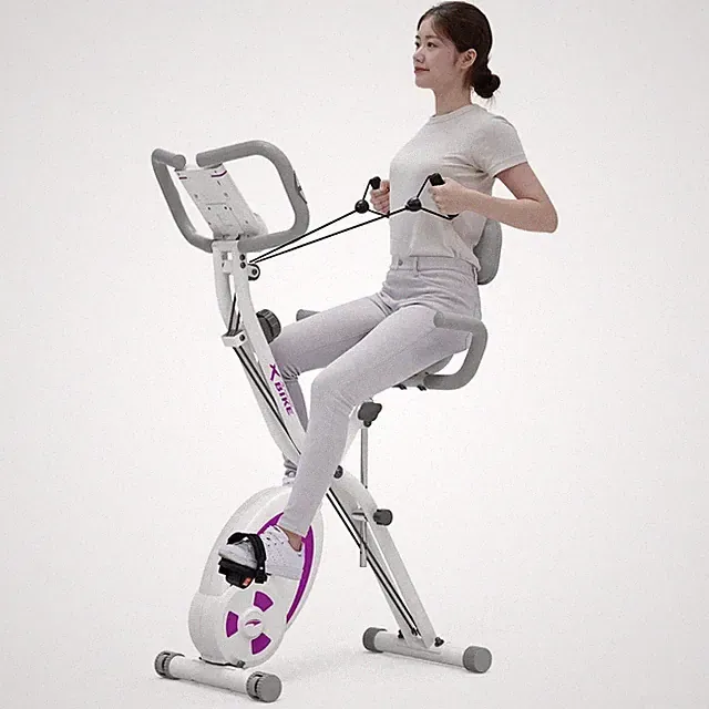 Leikefitness Folding Recumbent Bike LCD Monitor Home Gym Fitness Exercise Bike