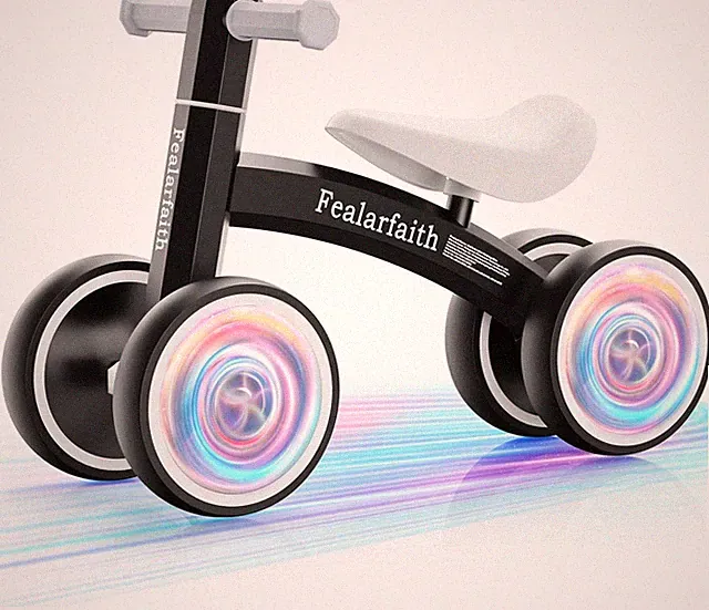 Lightweight Baby Balance Bike with Color Changing LED Wheels | Fun & Safe Ride