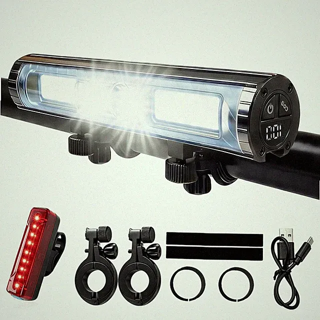 Professional Upgrade Bike Lights 10000LM Bright LED Headlight,10+ Modes 8000m...
