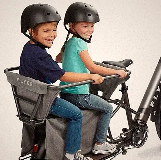 Radio Flyer Kid & Cargo Carrier Holds 2 Kids AC804 For Flyer L885 E Bike Bicycle