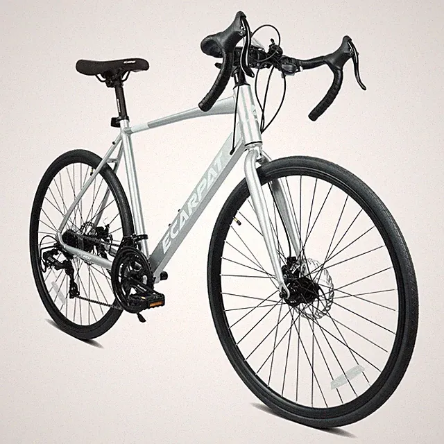 Road Bike Drop Handlebar Bicycle 16-Speed Disc Brake Lightweight Aluminum Frame