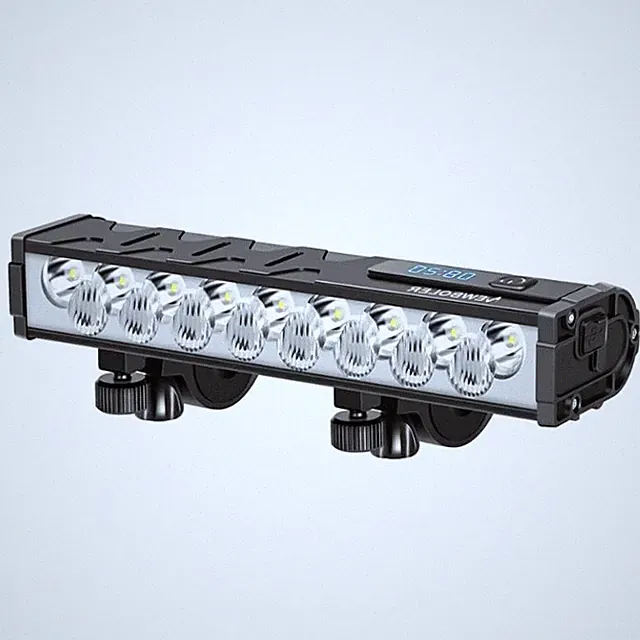 Ultra-Bright 5500 Lumens Bike Light, 17-LED Bicycle Headlight with 270° Wide
