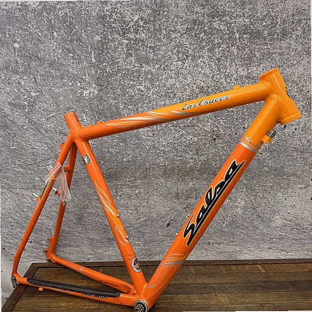 Vintage Salsa Las Cruces Scandium Cyclocross Bike Frame Orange 700c 135mm Gravel